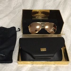 D&G 18k plated limited edition sunglasses